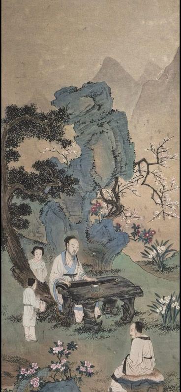 日本松町古美仇英 山水人物