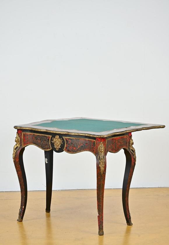 Loeckx AuctioneersGaming table with Boulle work, Napoleon III (*)…