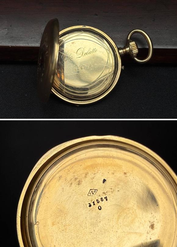 Loeckx AuctioneersGold pocket watch with white dial…