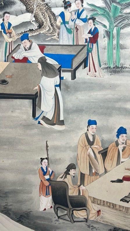 日本松町古美張大千 人物圖