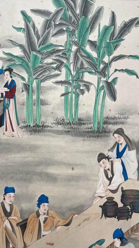 日本松町古美張大千 人物圖