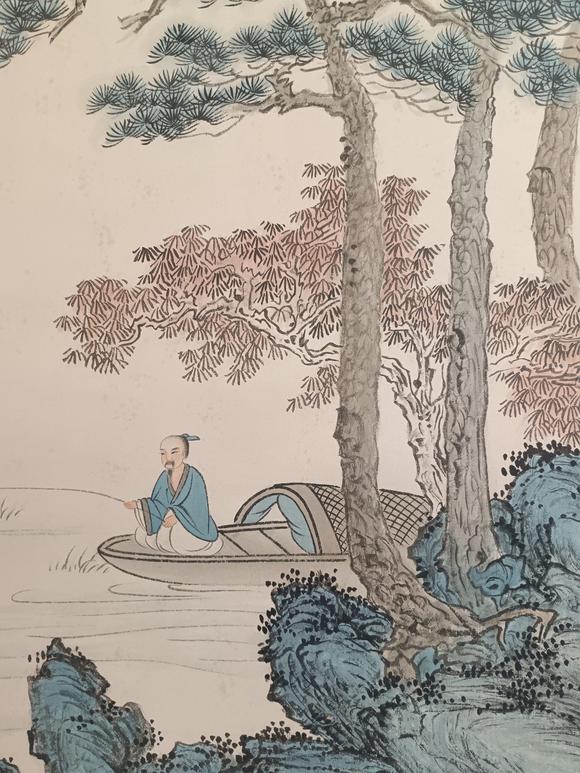 日本松町古美溥心畬 風(fēng)景人物故事