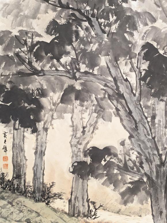 日本松町古美黃君璧 獅子