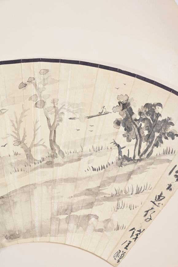 三杉美術(shù)錢瘦鐵 江邊小景