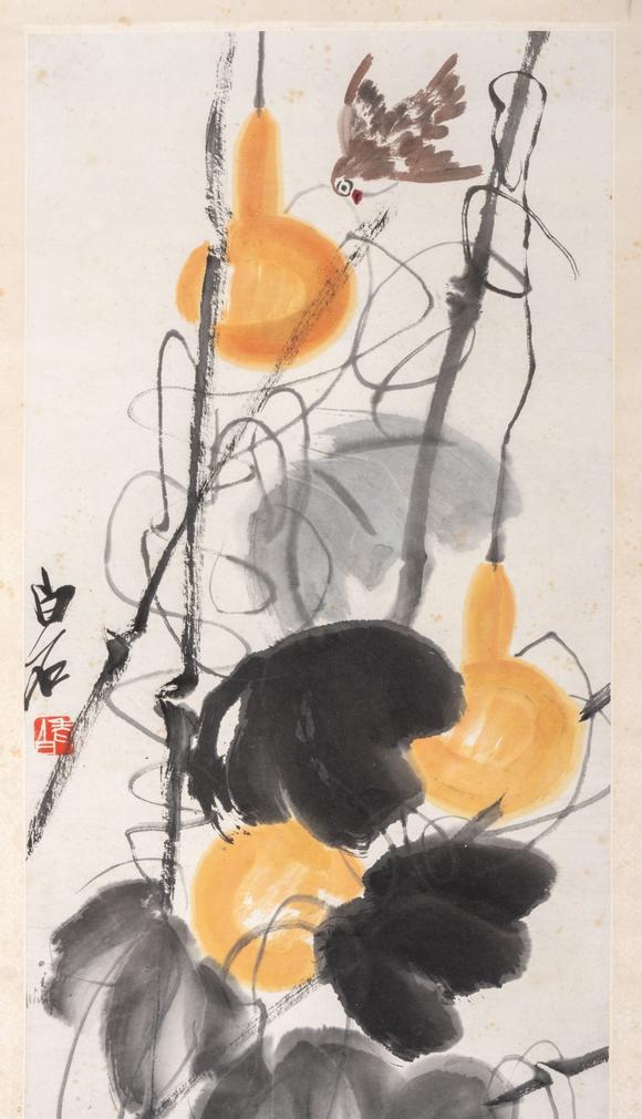三杉美術(shù)齊白石 福祿壽