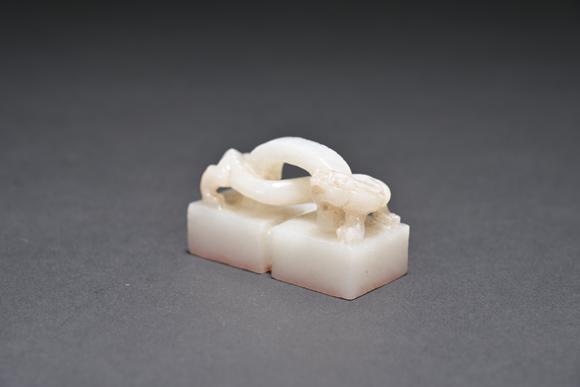 三杉美術(shù)清代白玉印章