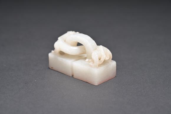 三杉美術(shù)清代白玉印章
