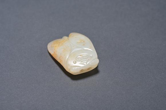 三杉美術(shù)清 白玉蟬及瑪瑙璧二件