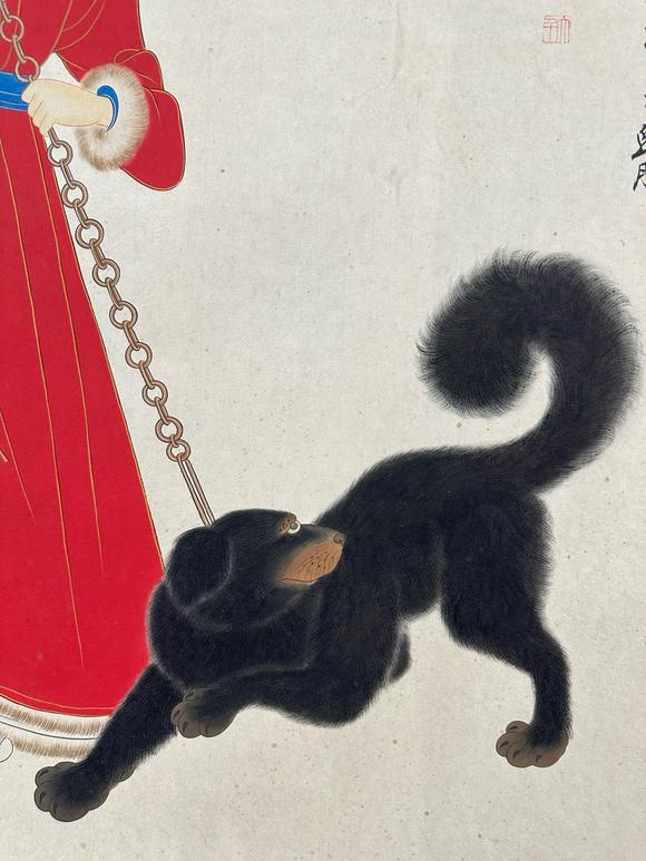 日本松町古美張大千 番女制寵圖