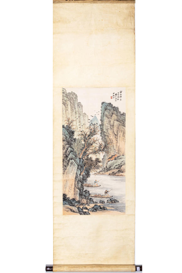 中鴻信袁松年 （1895-1966） 寒林鴉噪