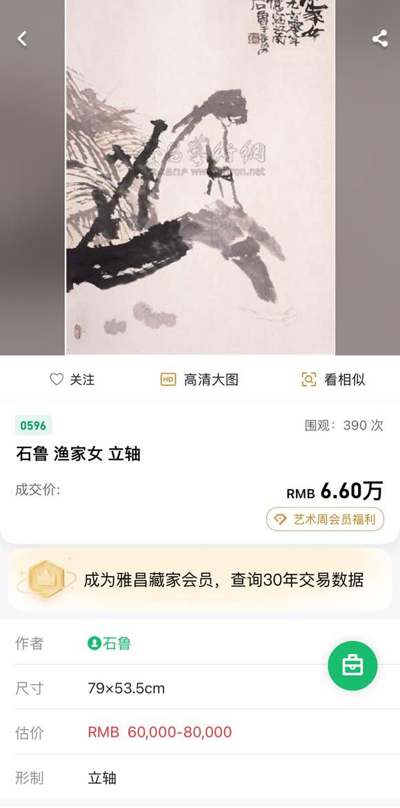 中鴻信石魯 （1919-1982） 漁家女