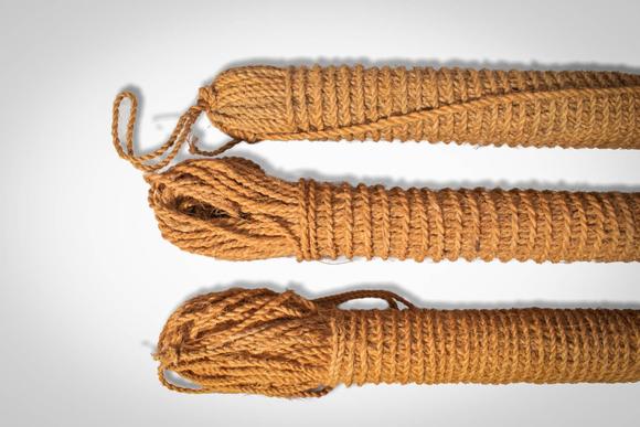 Apollo Art AuctionsCa. 19th - 20th century AD. >
A group of coiled fibre fishing lines or cordage, each tightly woun