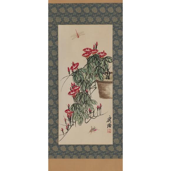 東京飛鳥齊白石 工筆草蟲牽?；? style=