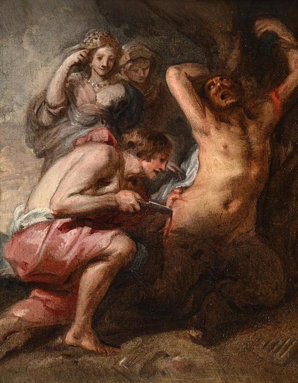 DreweattsCIRCLE OF SIR ANTHONY VAN DYCK (FLEMISH 1599-1641), THE FLAYING OF MARSYAS