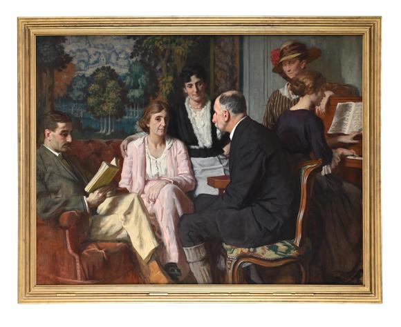 DreweattsRéNE-FRAN?OIS-XAVIER PRINET (FRENCH 1861-1946), BESSIE DAVIDSON AU SALON à LUXEUIL