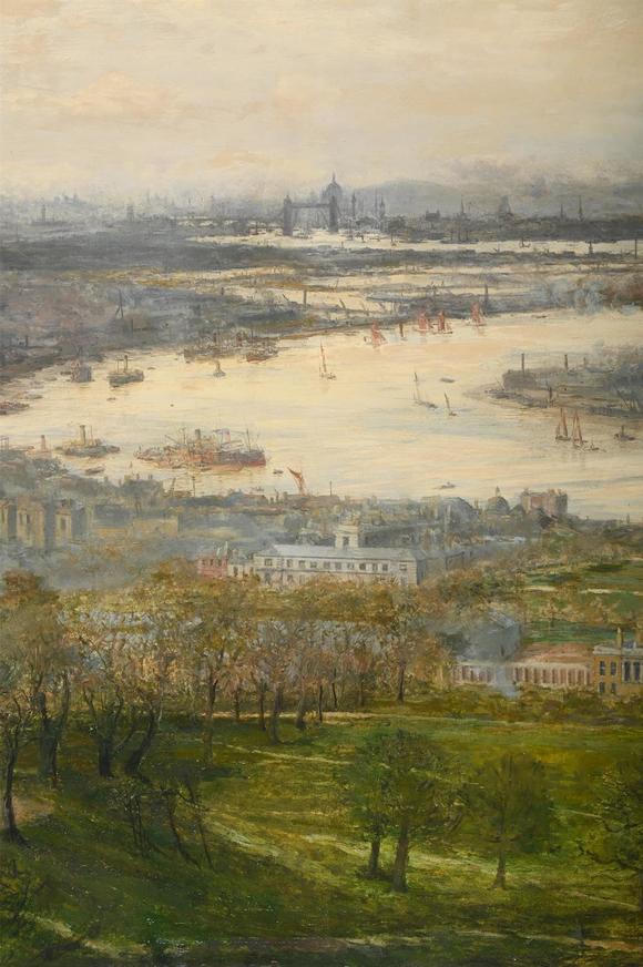 DreweattsWILLIAM LIONEL WYLLIE (BRITISH 1851-1931), THE FLOWING RIVER WINDS PAST