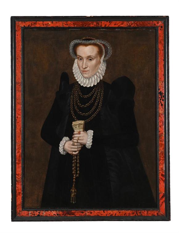 DreweattsCIRCLE OF ADRIAEN THOMASZ KEY (FLEMISH CIRCA 1544 - AFTER 1589), PORTRAIT OF A LADY