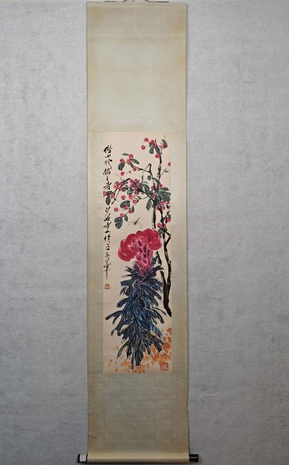 京都粵盛美術(shù)齊白石/雞冠花