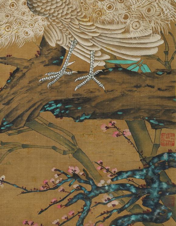 北京寶蘊(yùn)邊鸞 珍禽芳樹(shù)圖 