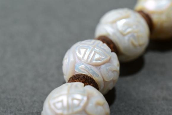 北京寶蘊(yùn)清 珍珠團(tuán)壽紋手串