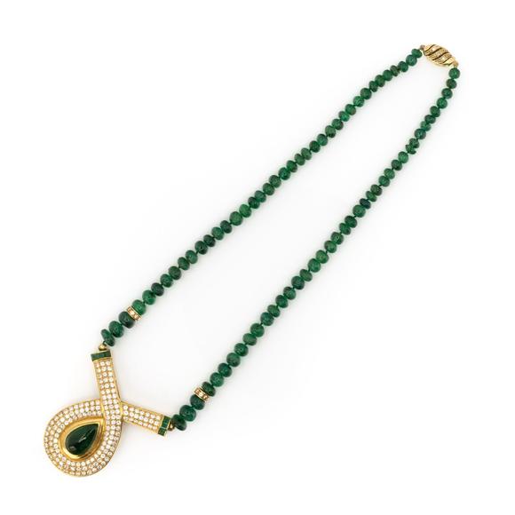 WettmannSmaragd-Diamant-Collier