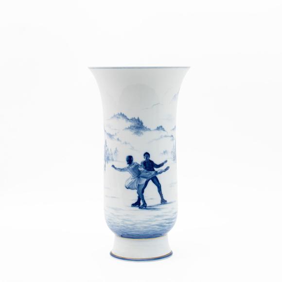 WettmannMEISSEN Balustervase Winterlandschaft