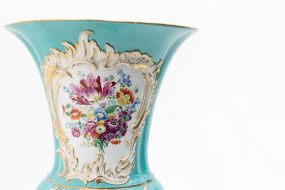 WettmannMEISSEN Balustervase Rocailledekor