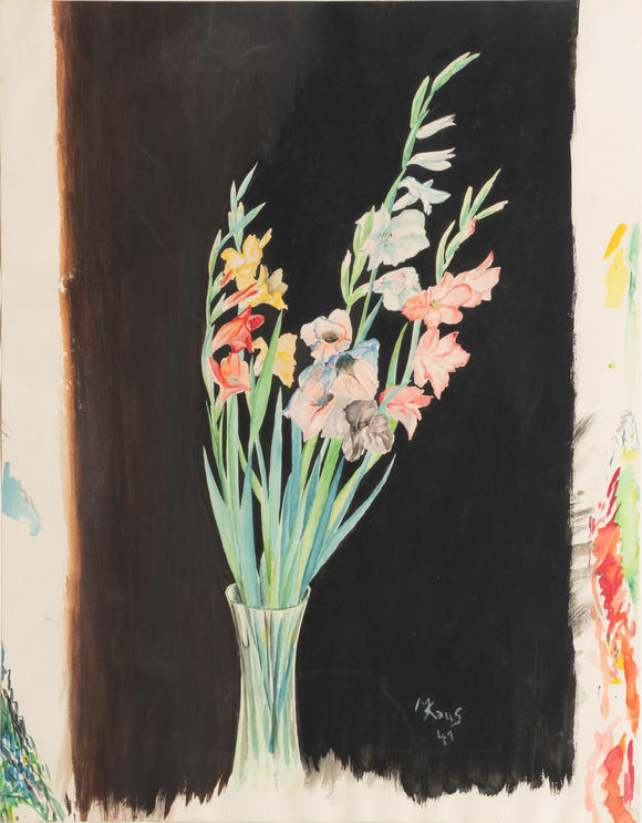 Auktionshaus StahlMax Kaus (Berlin 1891 - Berlin 1977). Gladiolas.