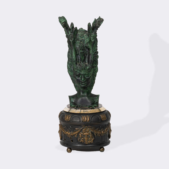 Auktionshaus StahlErnst Fuchs (Wien 1930 - Wien 2015). Janus watch with IWC movement.