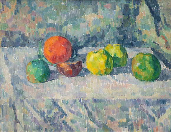 Auktionshaus StahlIvo Hauptmann (Erkner 1886 - Hamburg 1973). Still Life with Apples and Oranges.