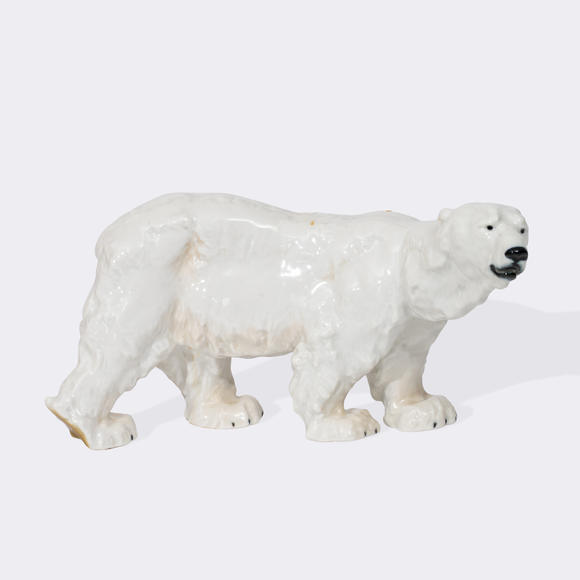 Auktionshaus StahlOtto Jarl (Uppsala/Schweden 1856 - Dornbach b. Wien 1915). Polar bear.