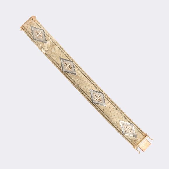 Auktionshaus StahlVintage multicoloured Gold Bracelet.