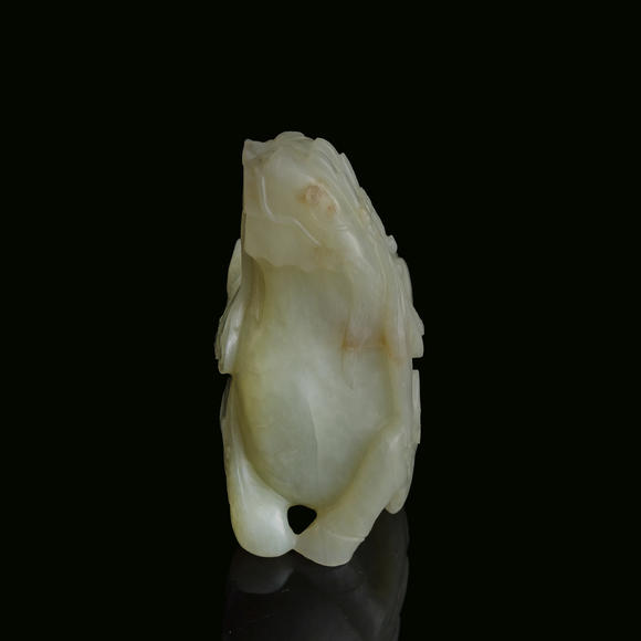 Oakridge Auction Gallery玉貔貅  A Chinese jade carving of Pixiu