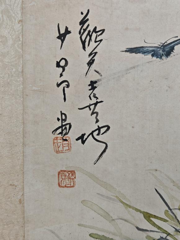 山東常藏貓蝶圖