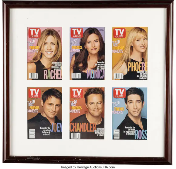 Heritage AuctionsFriends (NBC TV, 1994-2004), Framed TV Guide Dis