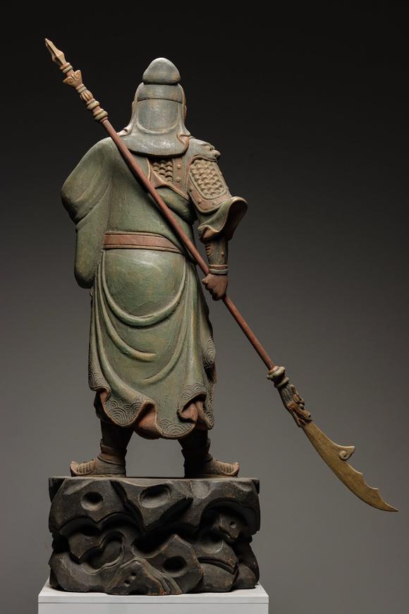 吉本株式會(huì)社明以前 木質(zhì)彩繪關(guān)公造像