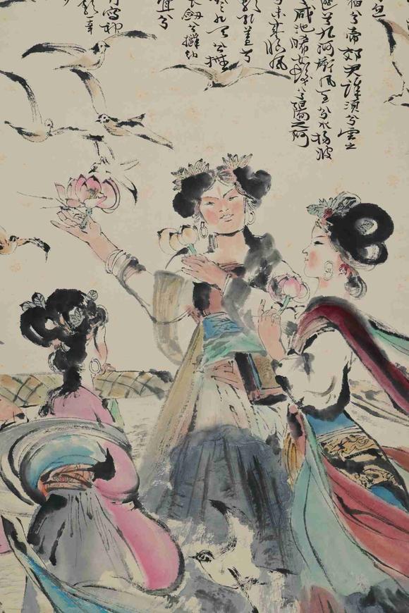 日本松町古美程十發(fā) 神女圖