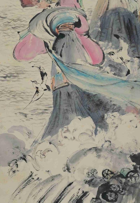 日本松町古美程十發(fā) 神女圖