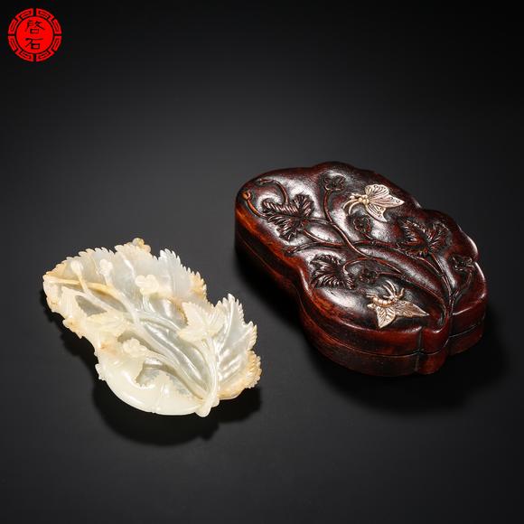 北京啟石明 葉形筆舔（帶原盒）