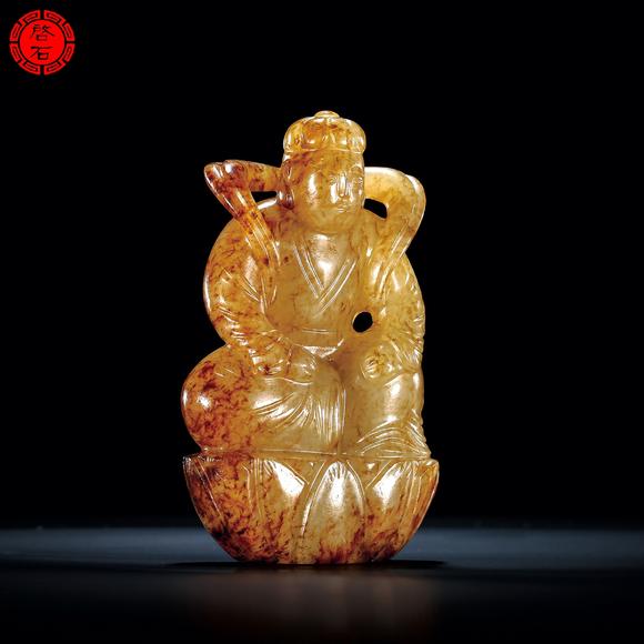 北京啟石明 蓮花座佛像
