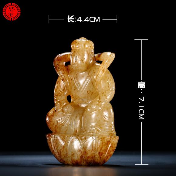 北京啟石明 蓮花座佛像