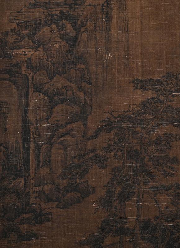 吉本株式會社王蒙 蒼山雲(yún)霄圖 絹本鏡框