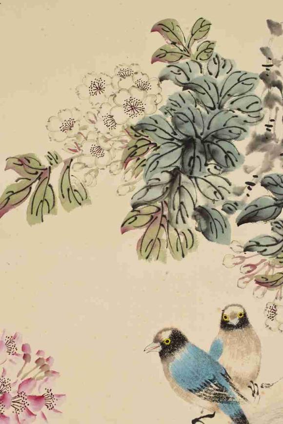 日本松町古美江寒汀 花鳥(niǎo)