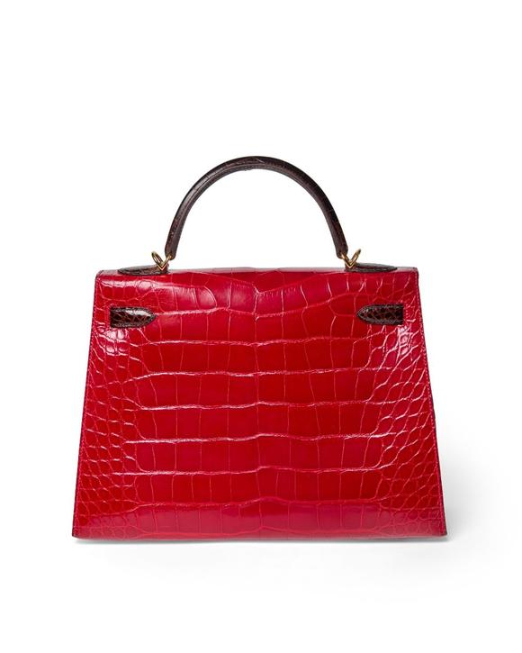 RoseberysHermès.

A rare special order tri-colour Kelly 32, 2020, of Paille