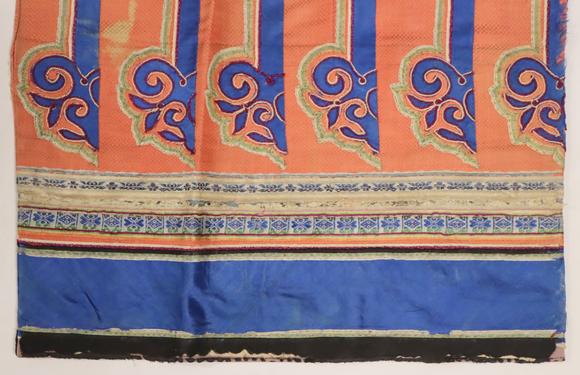 Clarke Auction GalleryPair of Chinese Silk Embroidered Pants.