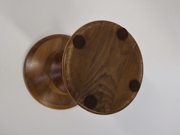 Clarke Auction GalleryVintage Eames Wooden Stool.