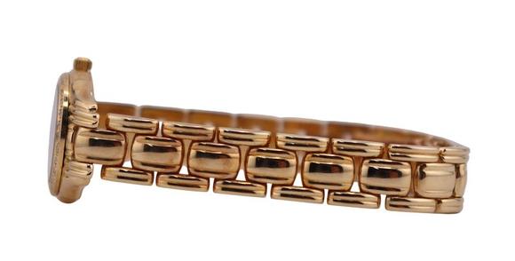 Clarke Auction GalleryJEWELRY. Lady's Movado 14kt Gold Diamond Bracelet