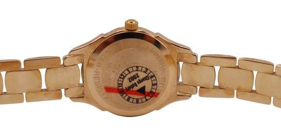 Clarke Auction GalleryJEWELRY. Lady's Movado 14kt Gold Diamond Bracelet