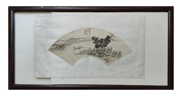 京都粵盛美術(shù)蘇曼殊/山水扇面