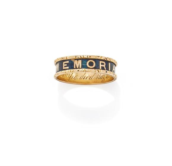 DreweattsA VICTORIAN MOURNING RING